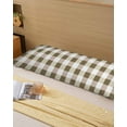 thumbnail image 6 of Brown Plaid Body Pillow Cover 20 x 54 Inch Decorative Pillow Cover Spring Summer Farmhouse Buffalo Checkered Lumbar Pillowcase Seasonal Rectangle Cushion Case for Couch Sofa Bed Living Room, 6 of 7
