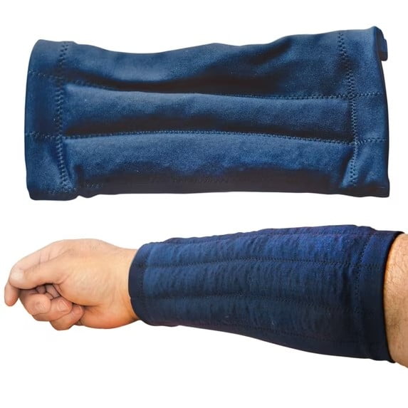 HandiThings Arm Weights - 1 Latex Free, Weighted Arm Compression Sleeve for Tremor Control Perfect Physical Therapy Equipment for Therapeutic Compression (Arm Weight: X-Large)