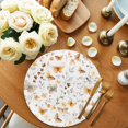 thumbnail image 2 of Round Placemats Yellow Flower 15 inch Set of 2 Table Mats for Dining Table Butterfly Heat Resistant Non-Slip Kitchen & Home Decorative Place Mat Set, 2 of 8