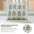thumbnail image 6 of Handmade Viscose Linen Pillow Covers , 12"X20", Hand block prints by Fabdivine, Sadabahar, 6 of 10