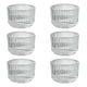 thumbnail image 1 of Portavelas Té de Cristal Estriado Set de Decoración Versátil 6 Piezas Incluye Regalo, 1 of 3