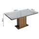 thumbnail image 3 of Mesa de Comedor Rectangular Tablero de Vidrio Marrón/Gris 5275 Madesa, 3 of 5