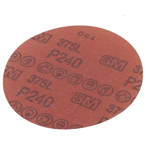 3M™ Hookit™ Film Disc 375L, P100 3MIL, 5 in x NH, Die 500X, 1 Carton of 50