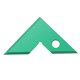 thumbnail image 4 of Regla de ángulo recto, herramienta de medición de diseño, regla triangular de aleación de aluminio resistente Verde, 4 of 9