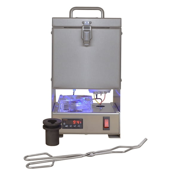 TableTop QuikMelt 10 oz PRO-10 Melting Furnace Stainless Steel Kiln Jewelry Making Metal Melting Casting Enameling Glass Fusing Precious Metal Clay Kiln - FUR-0072