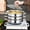 Three floors, variant on Stainless Steel Multi-Layer Steamer with Glass Lid, 3/4/5 Tier Stackable Steamer Pot for Induction Cooktop, Dishwasher Safe for Seafood Vegetables and Dim Sum