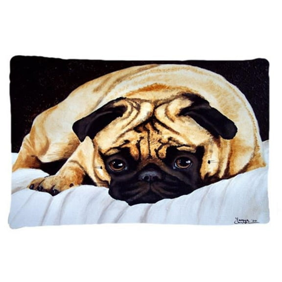 Fred the Pug Fabric Standard Pillowcase