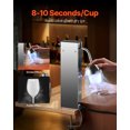 thumbnail image 2 of VEVOR Glass Froster Chiller, CO2 Beer Glass Froster, 8-10 Seconds/Cup Instant Glass Chiller for Wine, Cocktail, Champagne, Mixed Drinks, Juice, Ideal for Bar, Restaurant, Home Kitchen, 2 of 9