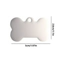 thumbnail image 3 of Meggemo Stainless Steel Pet ID Tag Custom Engraved Nameplate for Dogs Cats Anti Lost Identification Tag Personalized Pet Accessory, 3 of 5