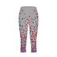 thumbnail image 4 of SBYOJLPB Women's Capris Pants Unisex Print Tight Yoga Pants Casual Fashion Leggings 3/4 Pants, 4 of 5