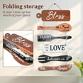 thumbnail image 6 of EUWBSSR Wooden Bless Hanging Sign 11.81*21.65in Elegant Farmhouse Kitchen Decorative Sign Vintage Dining Room Wall Art Decor for Home Kitchen Bar, 6 of 9