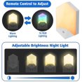 thumbnail image 5 of 2 Pack Night Light Led Children Night Lamp Baby Plug And Play With Remote Control 16 Colors Adjustable, 5 of 5