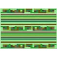 thumbnail image 1 of Ahgly Company Indoor Rectangle Patterned Fern Green Area Rugs, 5' x 8', 1 of 6