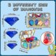 thumbnail image 2 of Diving Gem Pool Toy 10 Colorful Big Diamonds Set With Treasure Pirate Box Summer Swimming Underwater Dive Throw Gem Toys Set Swimming Toy Gift (hy), 2 of 4