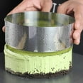 thumbnail image 3 of 4 Pieces Cake Ring Small Baking Ring Stainless Steel Cake Ring Mousse Molds, 3 of 3