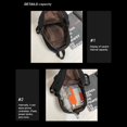 thumbnail image 2 of PENGXIANG Women Campus Backpack Canvas Simple Rucksack Daily Bag for Female (Black), 2 of 10