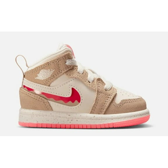 Toddler's Jordan 1 Mid SE Desert/Fusion Red-Pale Ivory (HJ5959 206) - 8