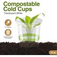 thumbnail image 2 of GREEVIRO Compostable Clear Plastic Cups, Reusable & Disposable, 9 Oz, 100 Pack, 2 of 7