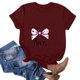 thumbnail image 5 of RKSTN Valentines Gift Valentine Shirts for Women Oversized Crewneck Valentine's Day Graphic Print Short Sleeve T Shirts Pullover Top Womens Casual Round Neck Plus Size Loose Comfy Summer Tee Shirts, 5 of 6