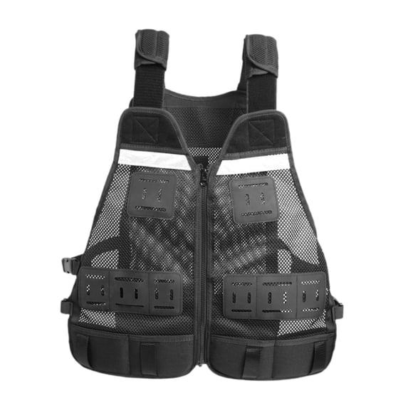 Chaleco portaherramientas, multiusos, organizador de herramientas, bolsa de herramientas, chaleco de trabajo cómodo, negro para