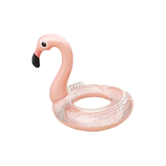 Inflatable Float, Glitter Sequin Animal Pool Floats, Pool Inflatables 90#-Translucent Sequins-Flamingo_Perfect Gift