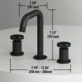 thumbnail image 6 of VIGO Cass 8 in. Two Handle Three-Hole Widespread Bathroom Faucet in Brushed Nickel-VG01301MB, 6 of 12
