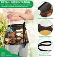 thumbnail image 4 of Yayeee Waist Apron with Pockets for Cooking Waterproof Half Server Aprons, Gold Flower, 4 of 7