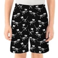 thumbnail image 2 of BOOMNY Baby Boys Shorts Elastic Waist Shorts for Kids Cartoon Dinosaur Graphic Childrens Summer Shorts With Pocket, 2 of 4