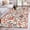 Red, variant on 3'x5' Area Rugs, Red Black Floral Indoor Outdoor Area Rug for Living Room Bedroom, Vintage Watercolor Flower Leaf Plant Washable Bathroom Rugs Kitchen Floor Carpet Mats Home Decor Aesthetic