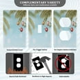 thumbnail image 5 of IAUYY Retardant PC Material Toggle Switch Switch Plate Covers Easy DIY Installation with Screws Light Switch Cover Plate Coconut Tree, 5 of 9