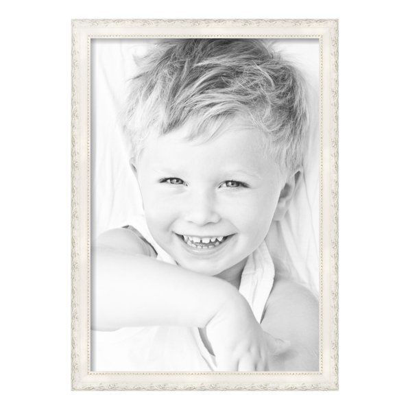 ArtToFrames 18" x 26" Classic White Picture Frame, 18x26 inch White Wood Poster Frame (WOM-5004), Pack