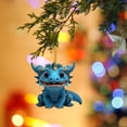 thumbnail image 2 of 2D Adorable Flying Dragon Baby Christmas Ornament - Acrylic Material, Unique Design, and Festive Decor, 2 of 6