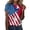 Red, variant on Cute Womens Tops Independence Day O Neck 4 of July Print Short Sleeve Beach Vacation Clothes for Women,Red,S
