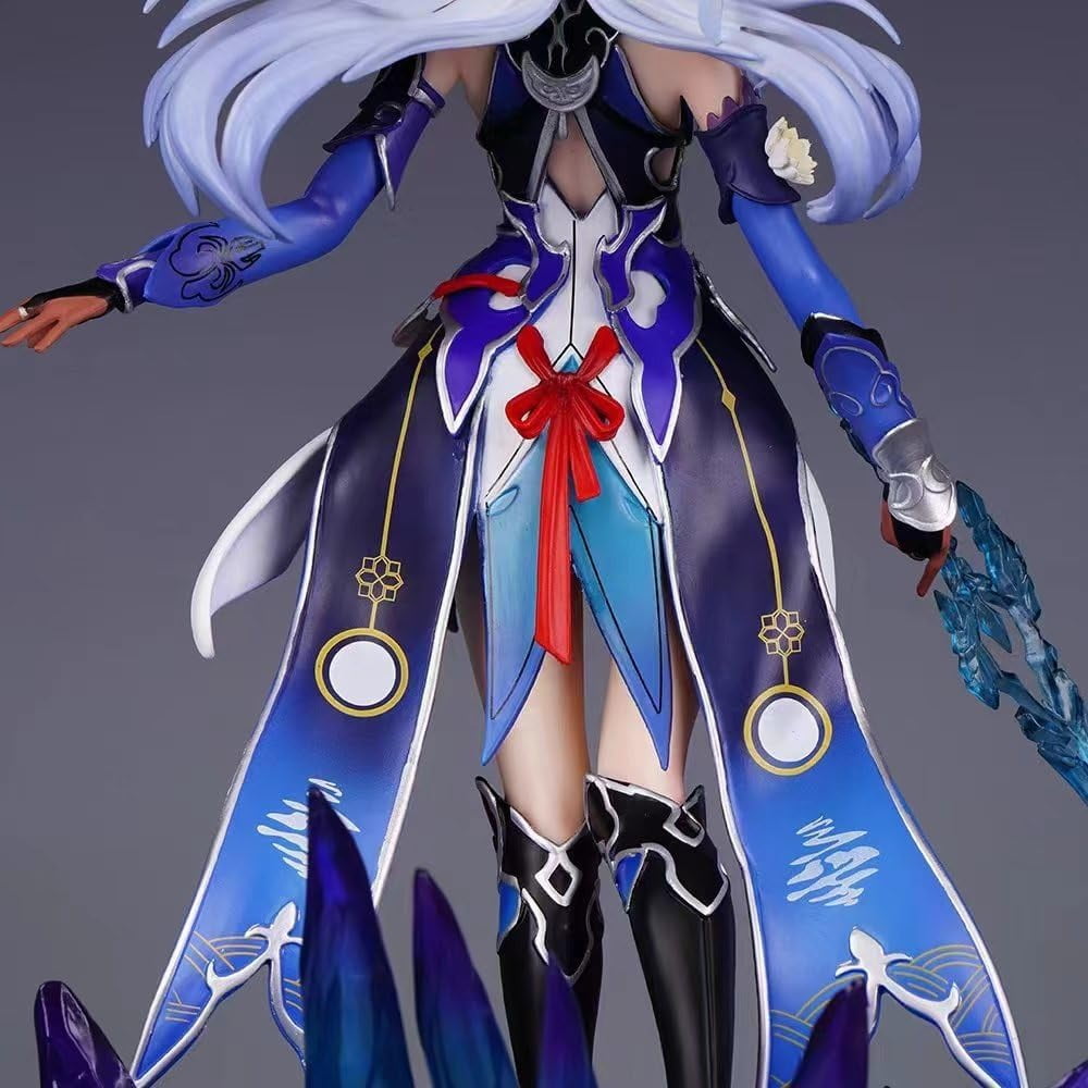 Jingliu Figure, Fighting Standing Jingliu Anime Figures 29cm/11.4inch Character Statue Model Desktop Decoration Ornament Gifts