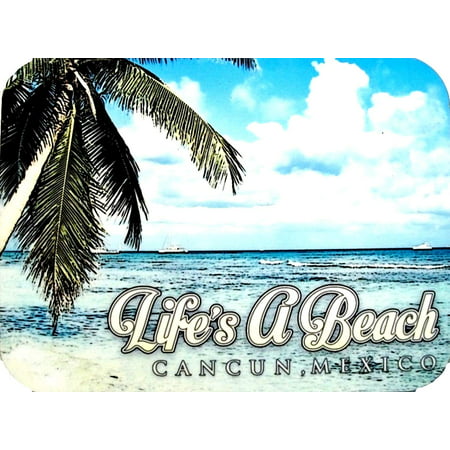 Cancun Mexico Life's a Beach Photo Fridge Magnet
