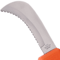 thumbnail image 3 of Zenport K102 Harvest Utility Knife - Curved, Serrated, 3 Inch Stainless Steel Blade, Orange - 24 Pack, 3 of 5