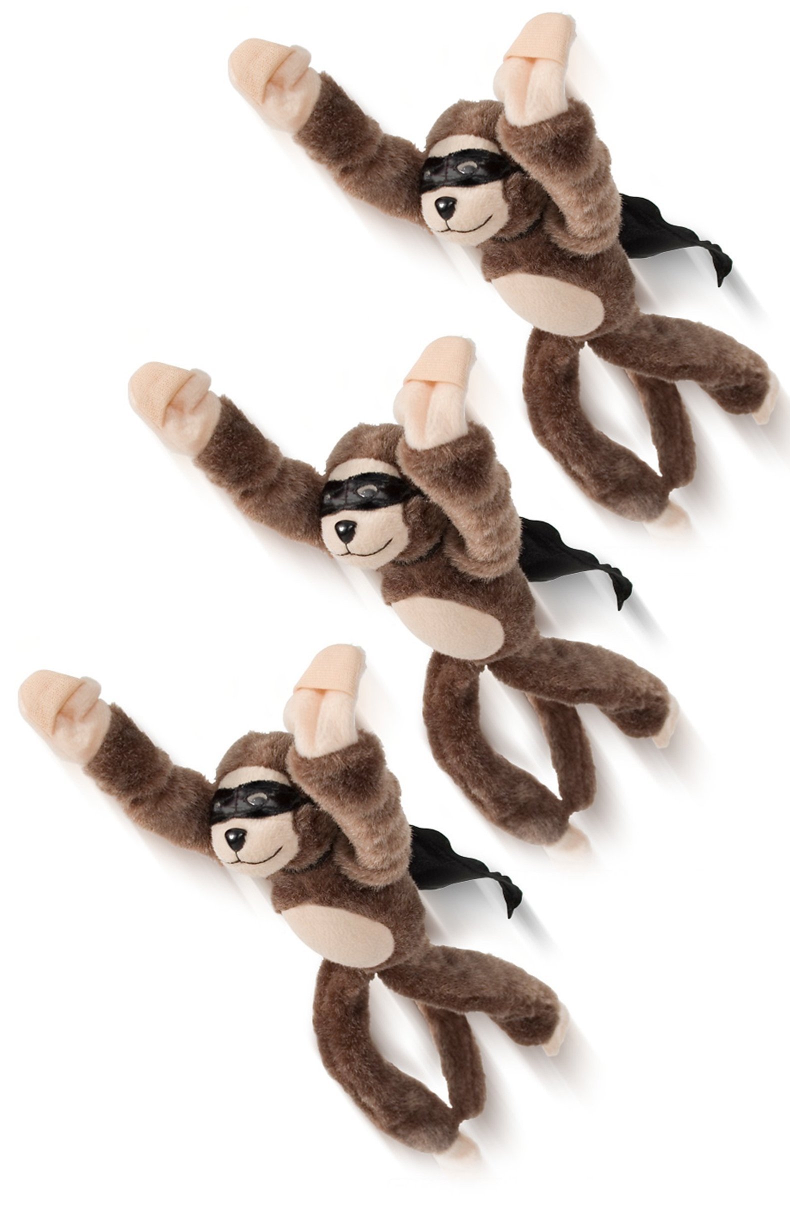 Set of 3 Flying Flingshot Howler Monkeys Plush Toy