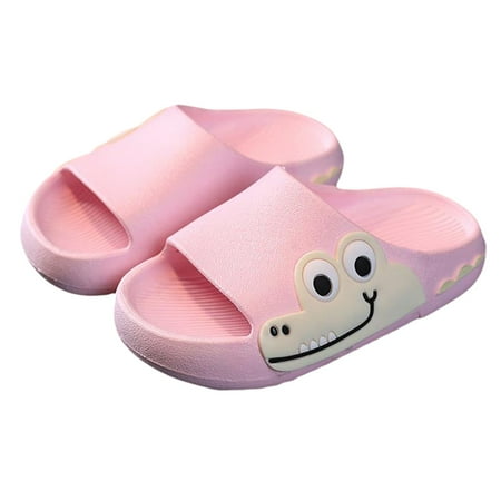 

Gureui Kids Baby Boys Girls Slide Sandals Cute Cartoon Dinosaur Children Anti-Slip Beach Summer Slipper Shower Pool Shoes