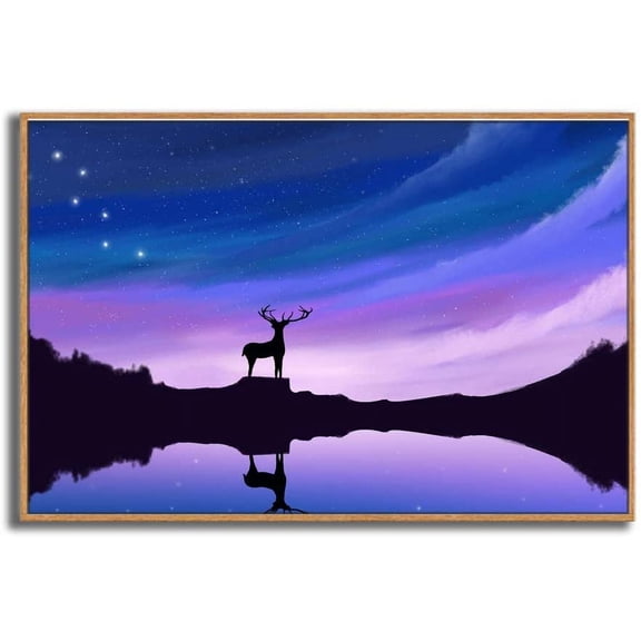 IDEA4WALL Framed Canvas Wall Art for Living Room, Bedroom Dreamland Theme Canvas Prints for Modern Home Decoration Ready to Hang