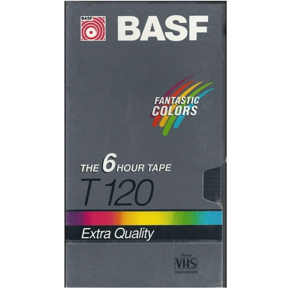 BASF T120 6-Hour VHS Tape Extra Quality