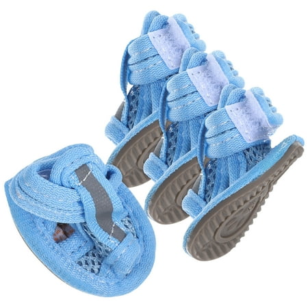 Worgeous 4 Pcs Dog Shoes Small Size Dogs Pet Sandals Boots