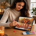 thumbnail image 4 of Diamond Painting Kit with Frame, Pearl Art DIY Kit, Holiday Wall Decor for Adults (7.87x7.87x0.79in), 4 of 7