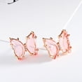 thumbnail image 5 of Soumake Transparent Butterfly Ear Stud Simple Faux Crystal Earring Women Eardrop Jewelry Fashion, 5 of 8