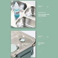 thumbnail image 2 of Tupper para comida portátil Matsuzay caja bento deportiva junta dividida color verde, 2 of 6