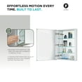 thumbnail image 5 of Bathroom Medicine Cabinet, Aluminum, Recessed/Surface Mount, 30" x 30", Right/Left Hinged, Mirrored Interior, 5 of 10