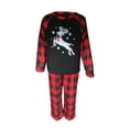 thumbnail image 3 of Meihuid Holiday Family Pajamas Matching Sets Christmas PJs with Mama Bear Printed Romper Plaid Pants Sleepwear, 3 of 9