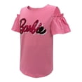 thumbnail image 2 of Playera Barbie Talla 6 Hombro Abierto Manga Corta Lentejuela Reversible Plata con Rosa, 2 of 4