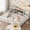 White, variant on Advwin Full Floor Bed with  Gate, Safety Rails, Blackboard, Bookshelf & Toy Storage, Sturdy Wooden Platform Bed Frame, White