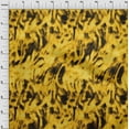 thumbnail image 3 of oneOone Cotton Jersey Yellow Fabric Animal Skin Quilting Supplies Print Sewing Fabric By The Yard 58 Inch Wide-POI, 3 of 4