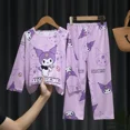 thumbnail image 5 of Conjunto de ropa de dormir para niños con dibujos animados bonitos, pantalones largos de manga larga, ropa para el hogar para niña, conjunto de dos piezas para uso estacional para primavera y otoño, 5 of 5